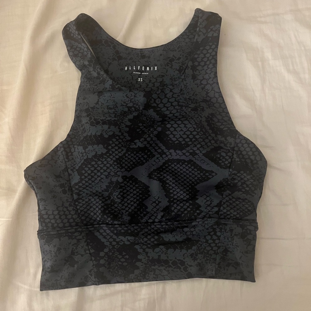Allfenix Sports Top size xs grey/navy blue color
